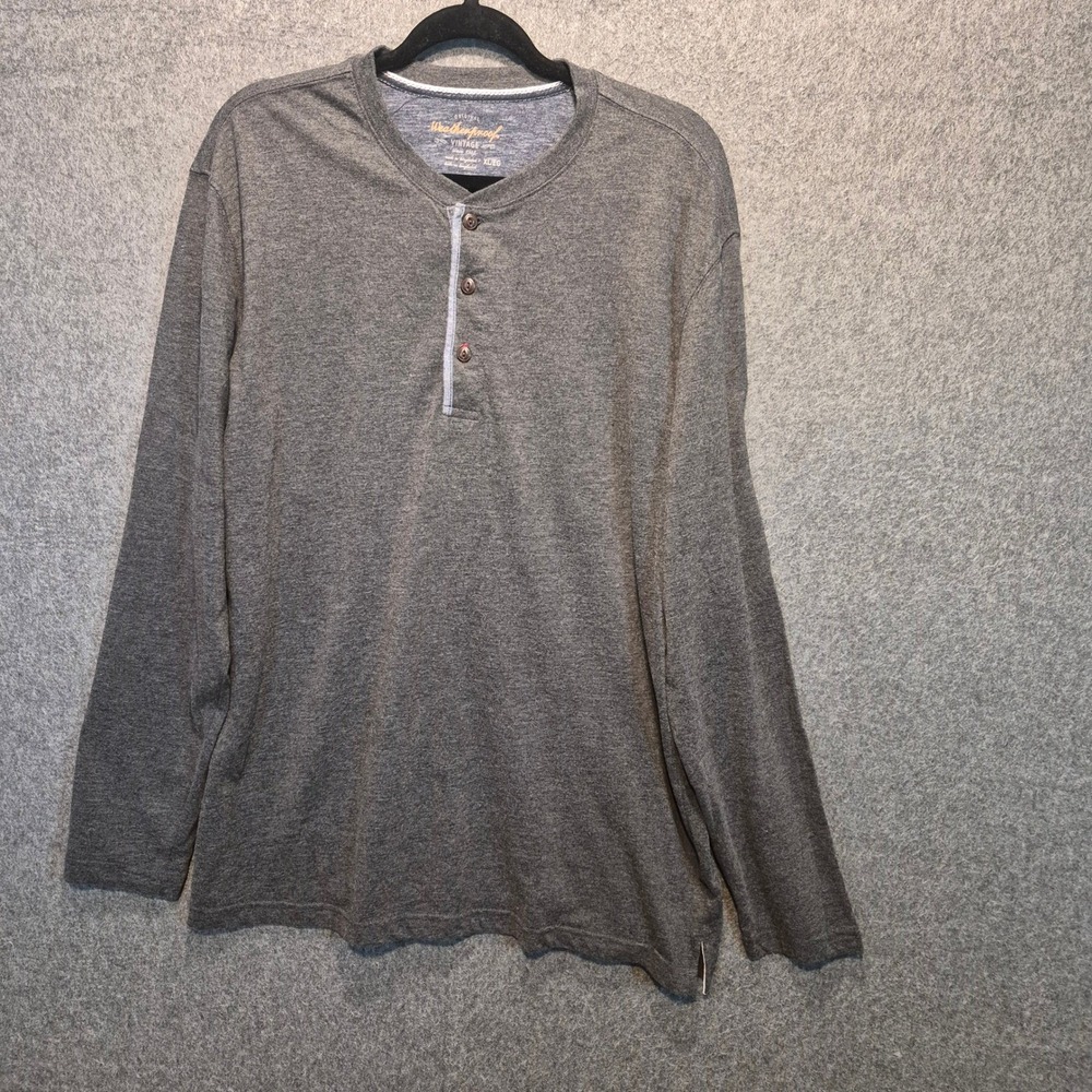 Weatherproof Original Vintage XXL Henley Shirt Gorpcore Boho Western Utility